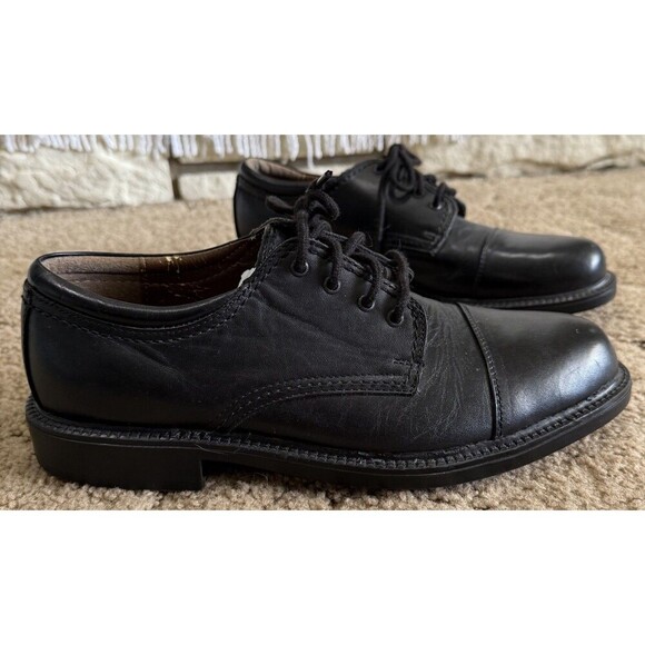Dockers Shoes Men's 9M Gordon Dress Cap Toe Oxford 90-2214 Black Leather - Picture 1 of 5